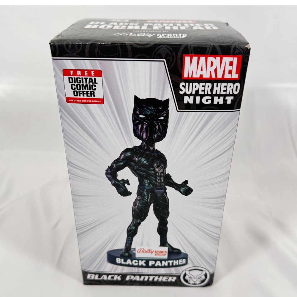 Marvel Black Panther Bobblehead Detroit Tigers SGA 2023 Black Super Hero Night